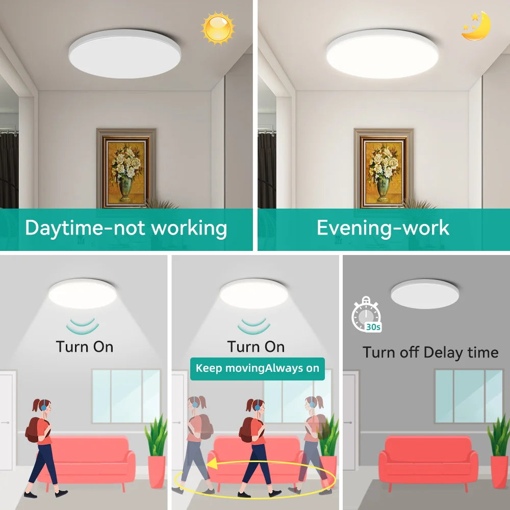 Smart Motion Sensor Ceiling Light